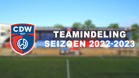 Update teamindeling seizoen 2022-2023